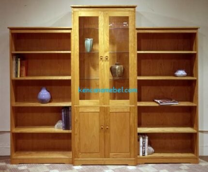 Lemari Rak Buku Minimalis Jepara