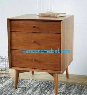 Nakas Minimalis Jati 3 Laci