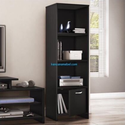 Rak Buku Minimalis Black