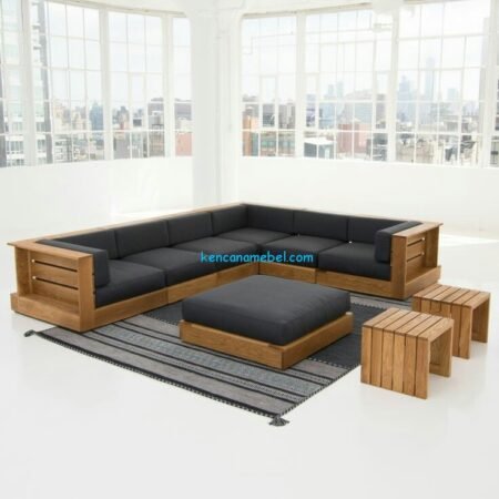 Kursi Sofa Tamu Jati Ariel Tatum