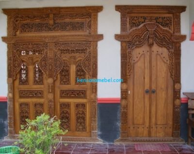 Pintu Gebyok Jati Ukiran bali