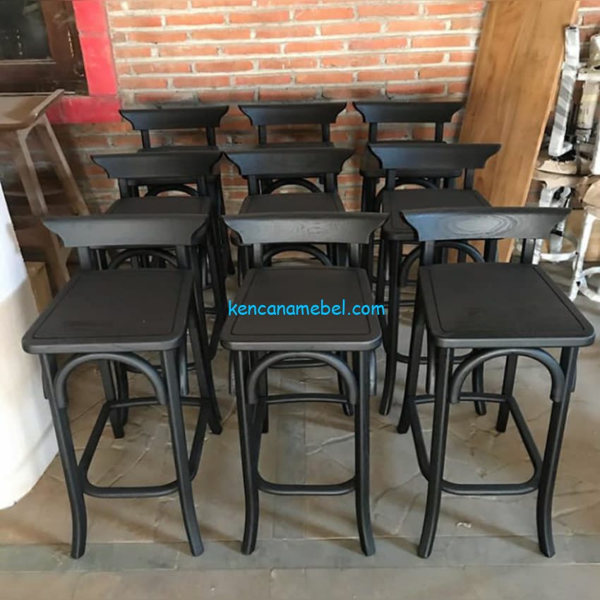 kursi Bar Kayu Jati Cafe