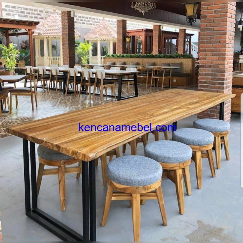 Meja Kursi Cafe Bulat Stool