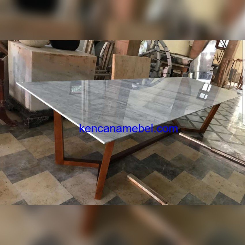 Meja Meeting Minimalis Marmer