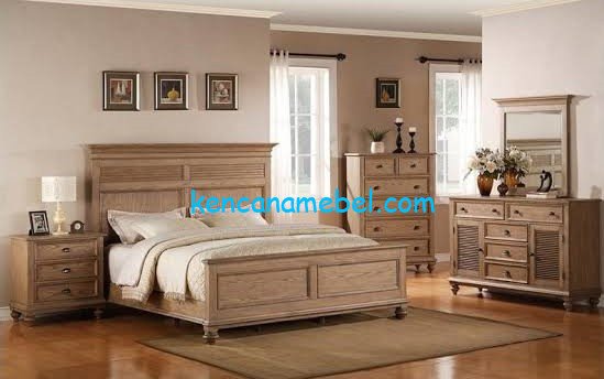 Set Kamar Tidur Minimalis Kayu Jati