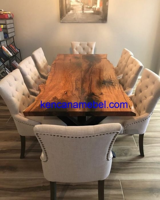 Meja Kursi Makan Kayu Solid