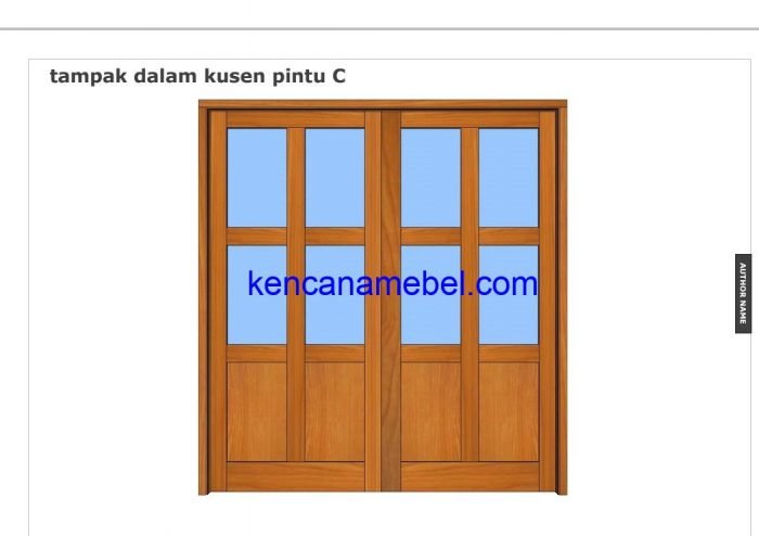 Kusen Pintu Jati Rumah Samping