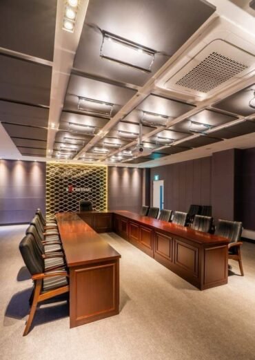 Set Meja Rapat Kayu Jati Modern